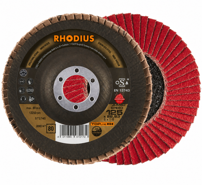 Ściernica listwowa Rhodius Jumbo Speed Q LZFC 125x22,23 Ceramicon P80