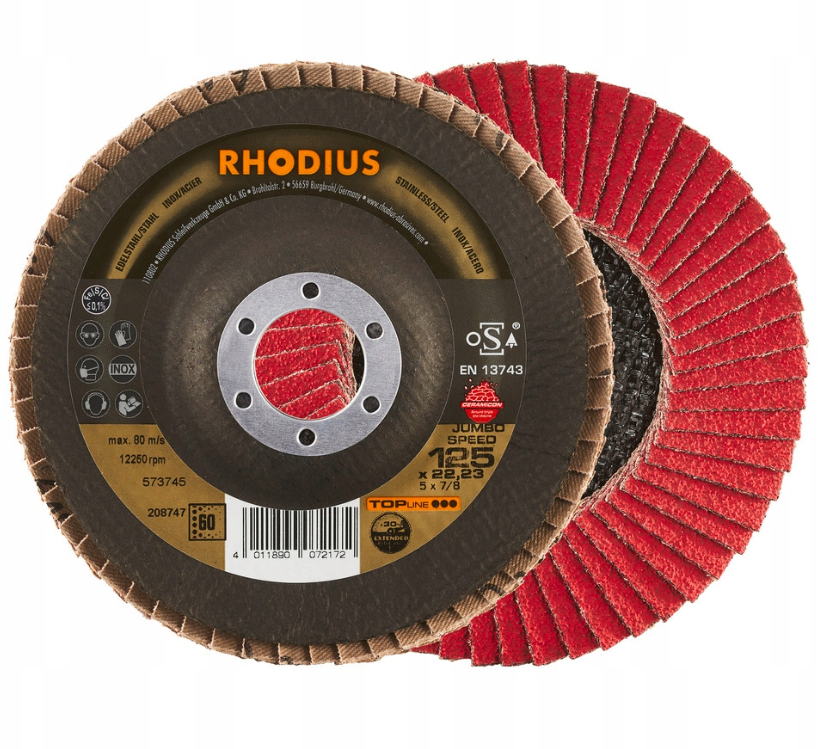 Ściernica listwowa Rhodius Jumbo Speed Extended LZFC 125X22,23 GR 60